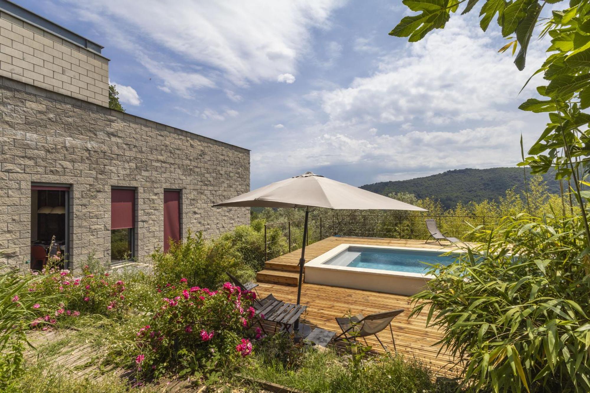 La Maison Des Chataigniers Meyrannes ภายนอก รูปภาพ